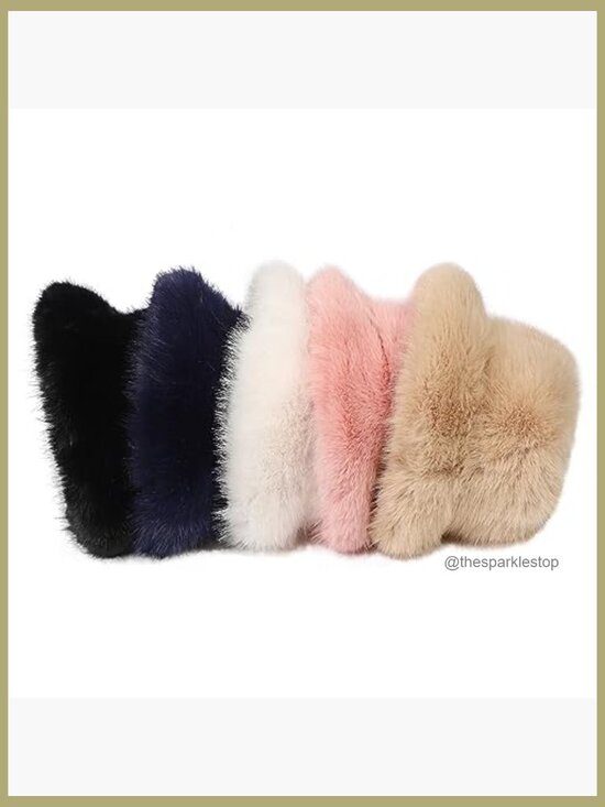 Faux Fur Bucket Hat Wide Brim Winter Warmer Fisherman Cap main image 5